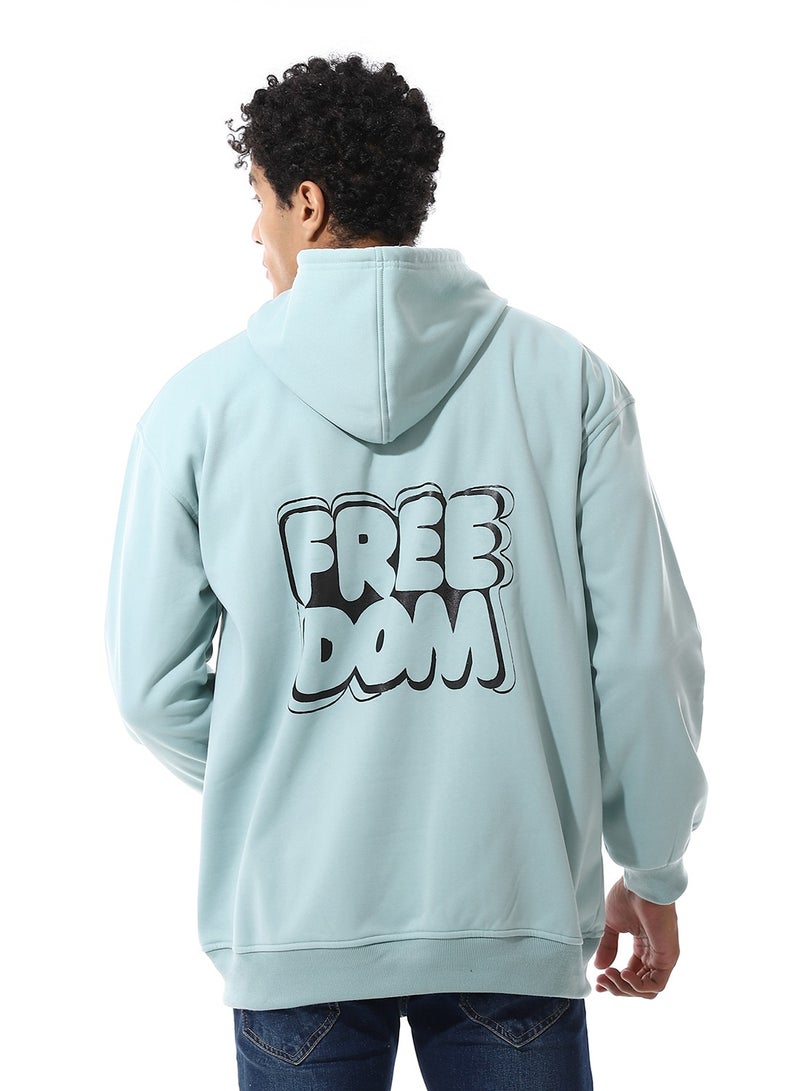 سيزار هودي رجالي اوفر سايز مزود بطباعات وغطاء للرأس - Image 2