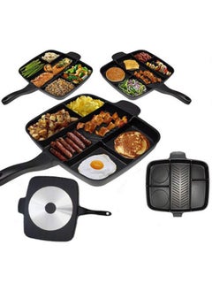 PAVITYAKSH PAVITYAKSH 5 in 1 Magic Pan Multi-Purpose Separation Pot Fry Pan Non-Stick Skillet Roasting Divided Grill Pan  - Image 3