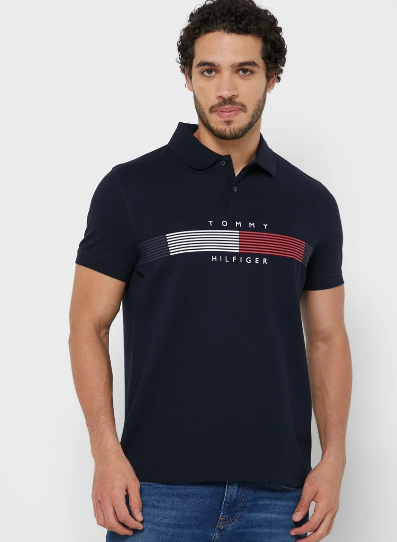 TOMMY HILFIGER Striped Polo