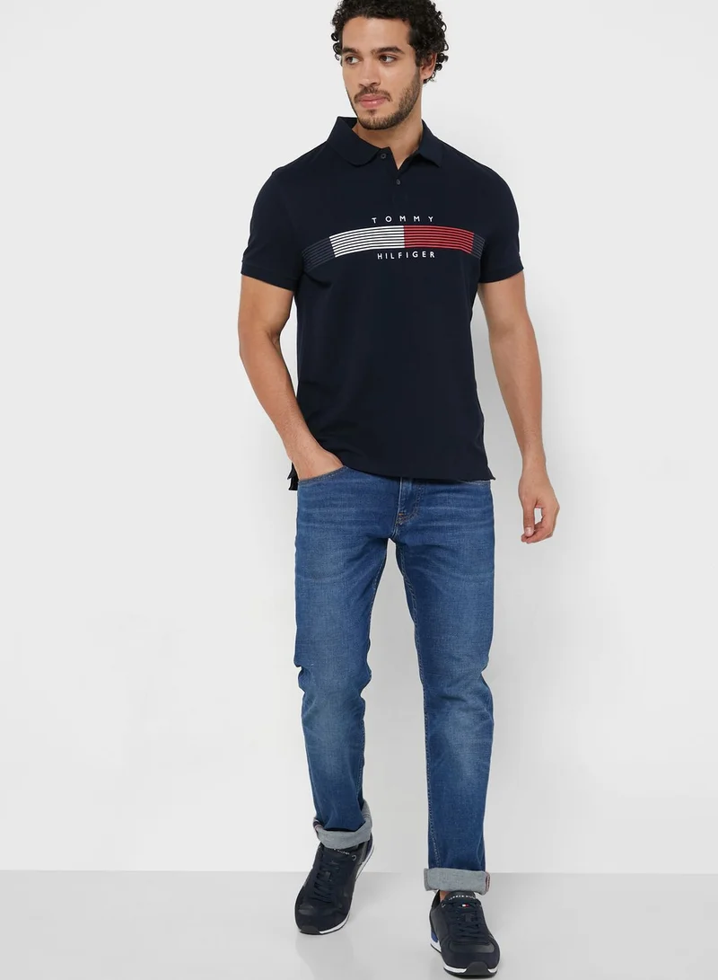 TOMMY HILFIGER Striped Polo