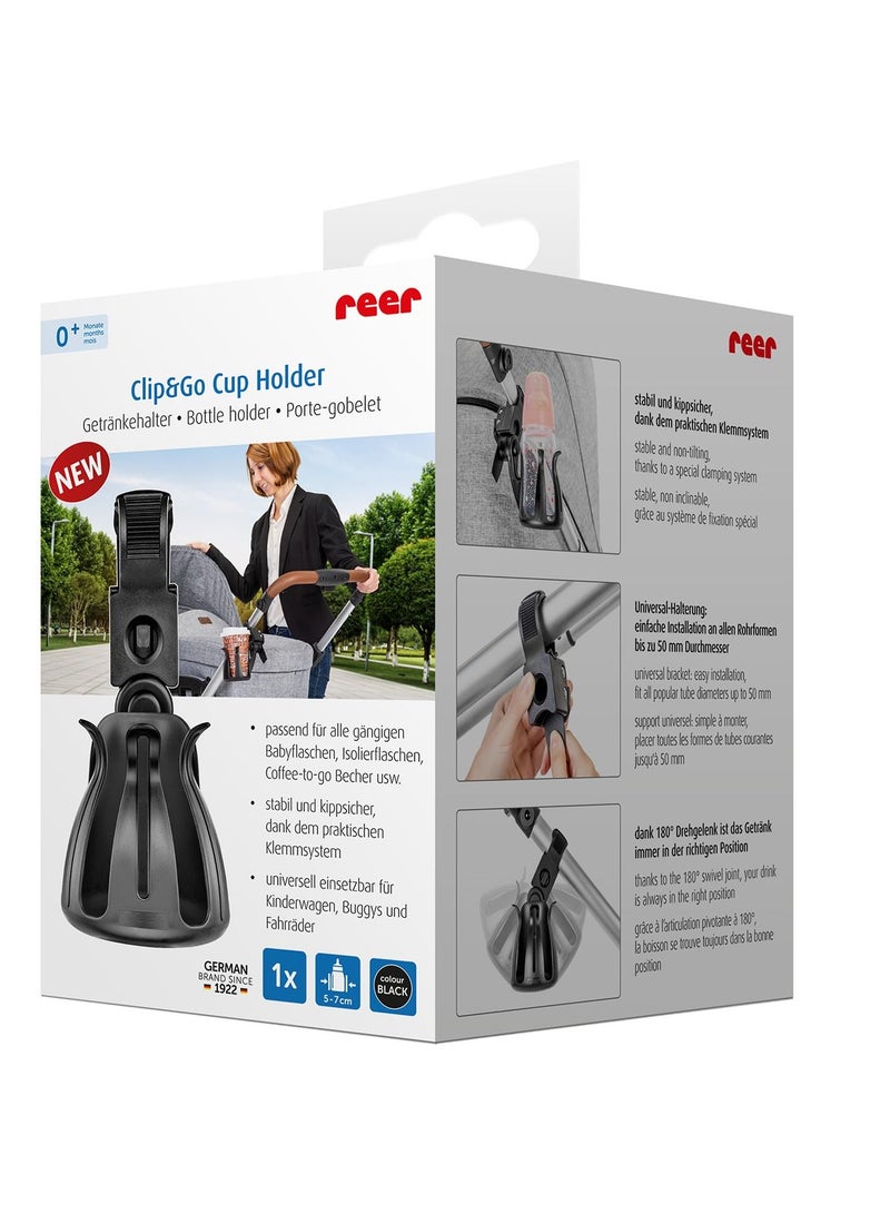 REER Clip And Go Cup, Bottle Holder Universally Applicable Baby Water Bottles Coffee-To-Go Cups - Image 3