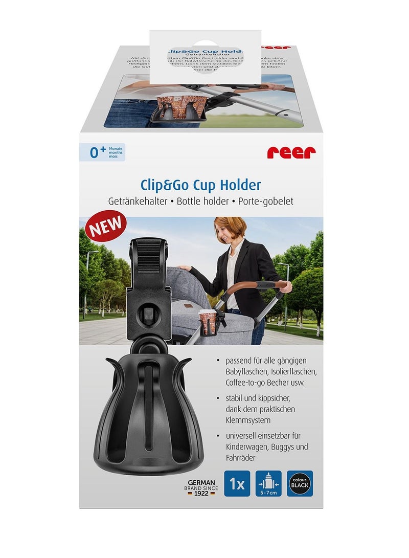 REER Clip And Go Cup, Bottle Holder Universally Applicable Baby Water Bottles Coffee-To-Go Cups - Image 2