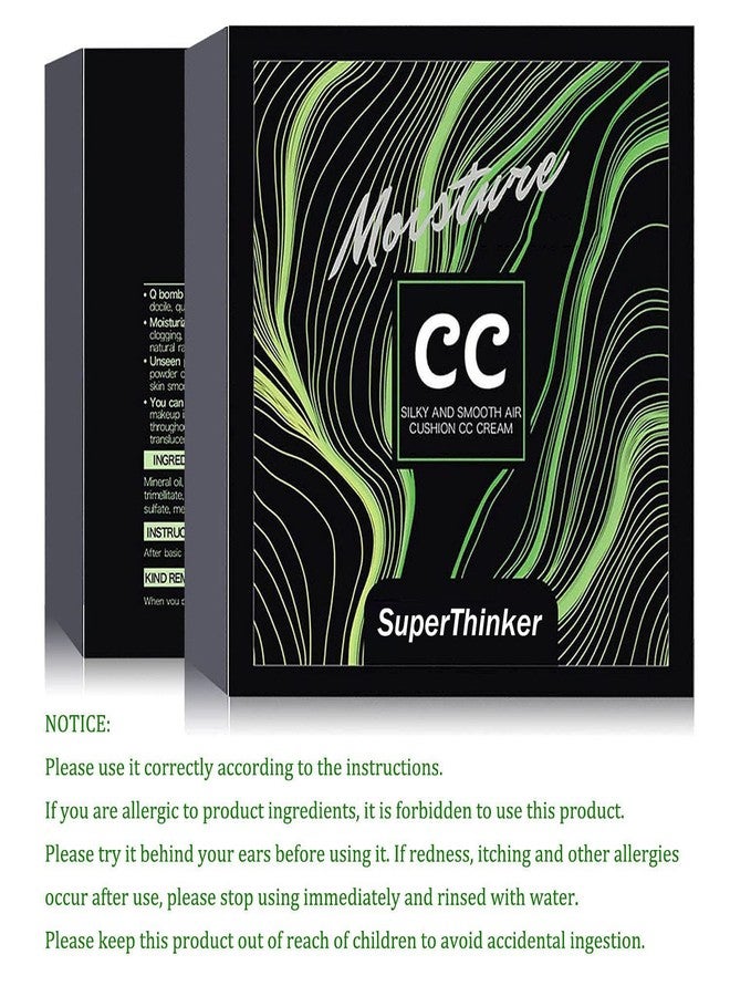 SuperThinker Air Cushion CC Cream Mushroom Head Cushion Foundation, BB Cream Face Makeup for Mature Skin Moisturizing Concealer Brighten Long-Lasting, Even Skin Tone for All Skin Types (2 PCS Nude) - Image 5