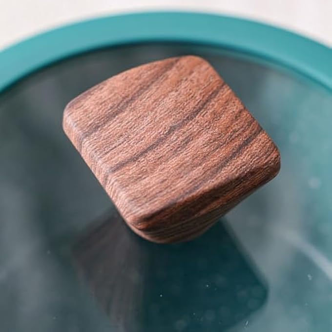 DANUBE HOME ChefS Delight Florin Sauce Pan With Marble Coating NonStick PfoaFree Durable Cookware For Easy Cooking Perfect For Home Kitchen Gas  Induction Stoves 16X75Cm  Green - Image 3