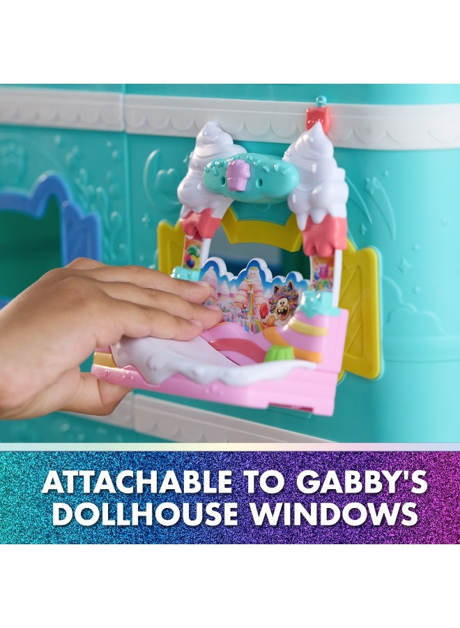 غابيز دول هاوس فيلم، شرفة حديقة الجنيات الملكة كيتي، مع دمية لعبة وإكسسوارات بيت الدمية، ألعاب أطفال للبنات والأولاد من سن 3 سنوات فما فوق - Image 5