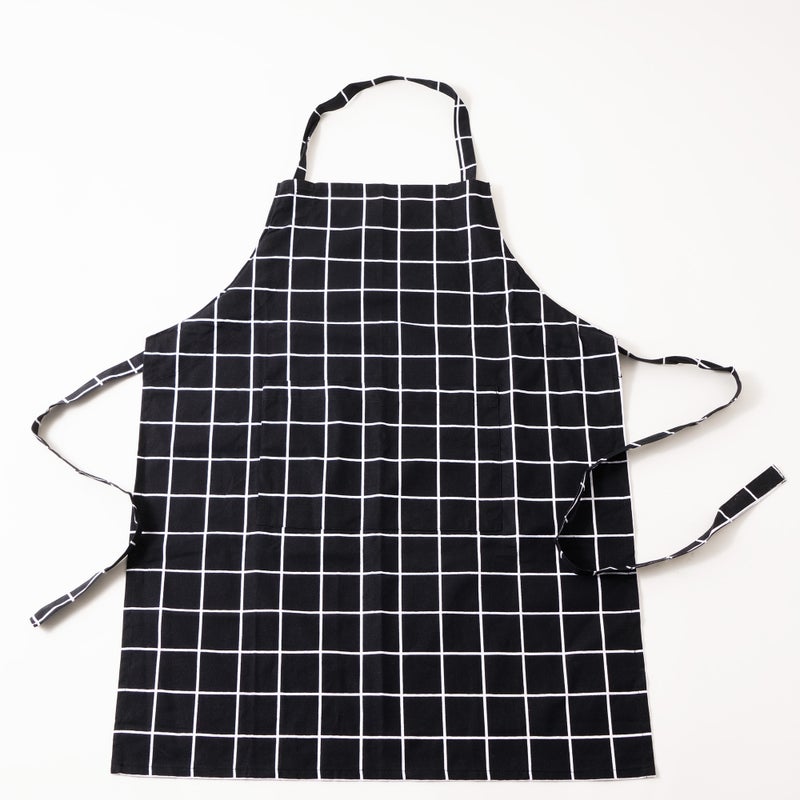 Alberto 100% Cotton Kitchen Set Of 4Pcs, Black - Image 2