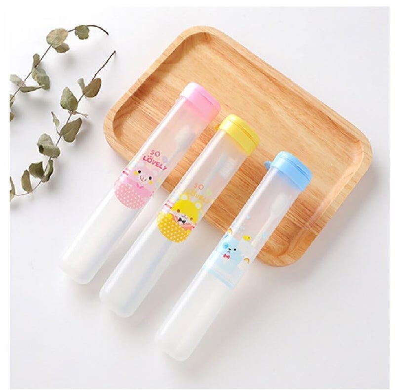 Clickswift Toothbrush Holder with Cap Antibacterial Toothbrush Case Cover, Travelling Accessories Multi Color 1 Pcs - Image 4