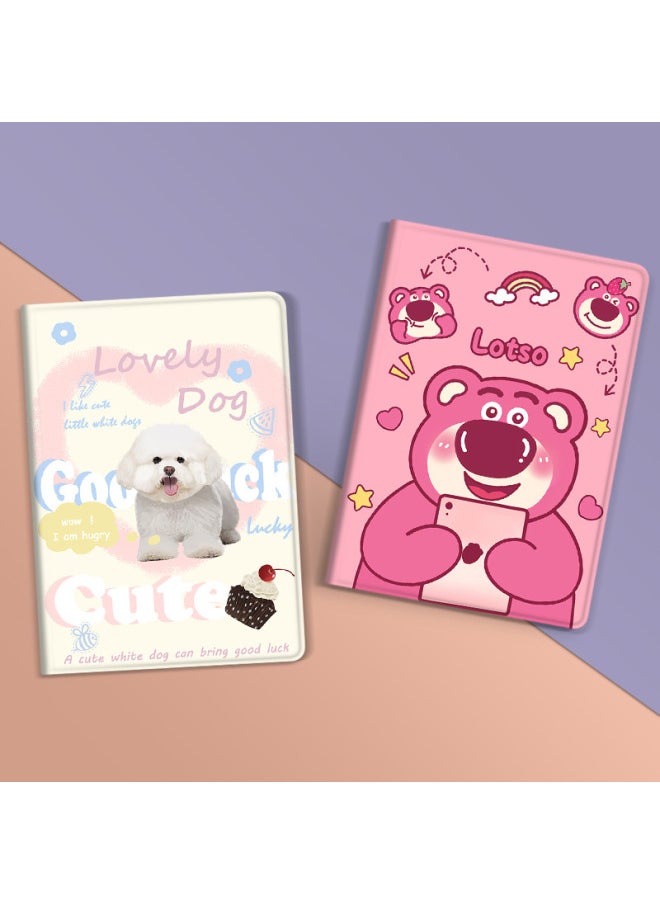Suitable For BBK Home Teaching Machine Protective Cover S5Dc/S5s/X2P/A2/T3/little Genius T1 Tablet 9.7 Shell 11-Color:T74 Sweet Tom Cat [book Regular]]-Applicable Model:Dedicated For BBK Tutor A3 (9.7 Inches)