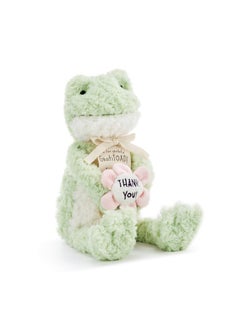 DEMDACO Gratitoad Thank You Soft Green 9 Inch Plush Polyester Fabric Stuffed Animal Toy  - Image 2