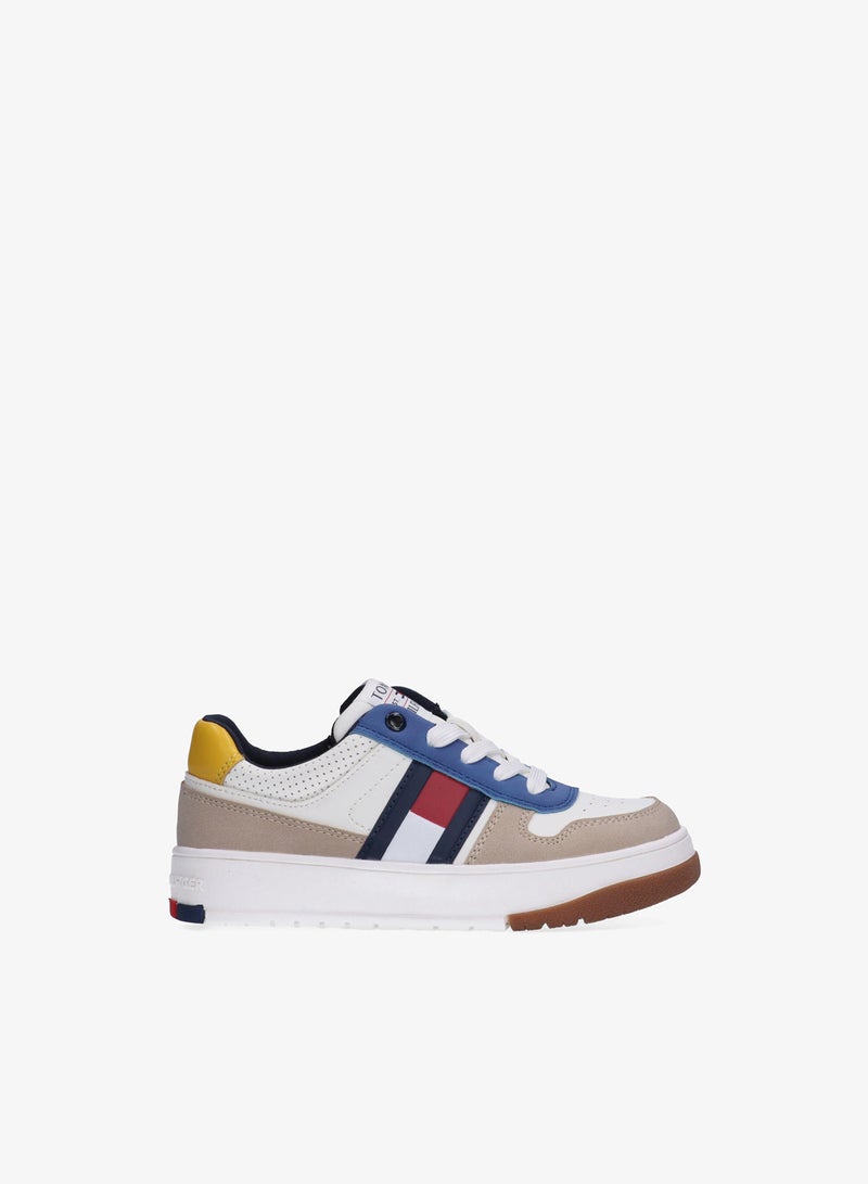 تومي هيلفيغر حذاء رياضي قصير برباط من الدانتيل - Image 1