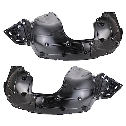 TRQ Front Inner Fender Liner Set Compatible with 2016-2018 Honda Civic HO1248161 HO1249161 - Image 1
