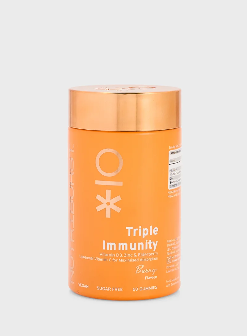Nutriburst Nutriburst Triple Immunity  - 60 Gummies