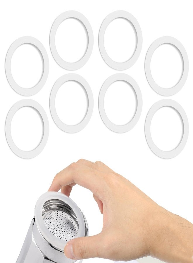 Tobaiwind Gasket Seal Rings for Aluminium Stovetop Coffee Maker Pots Replacement Part Spare Food Grade Silicone Gasket 6 cups, 8 Pieces - Image 1