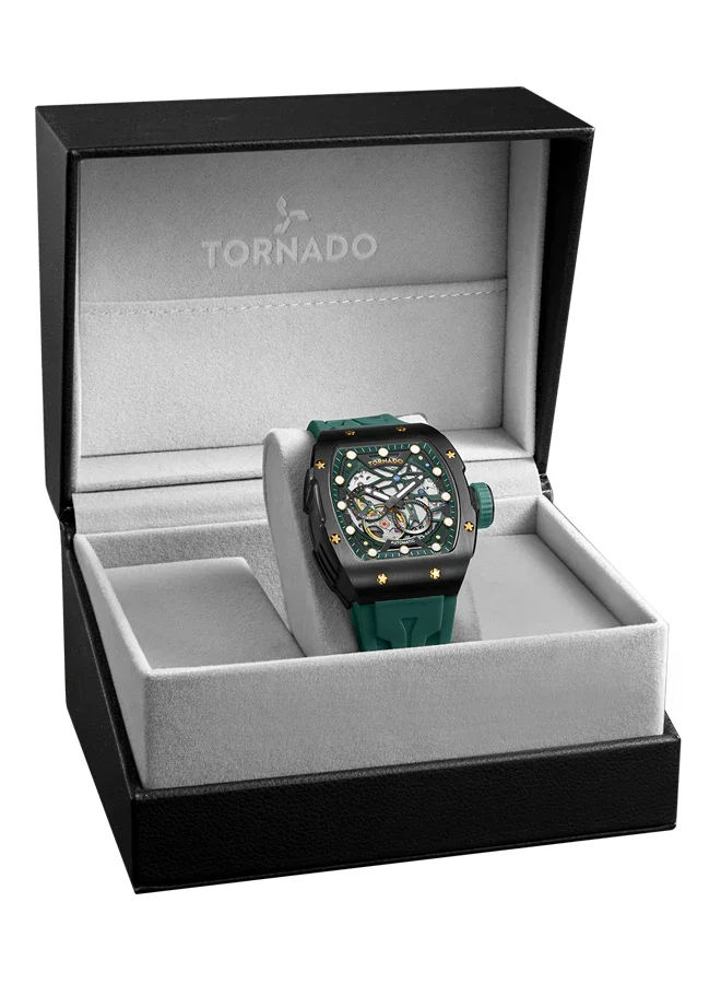 TORNADO Men's High Quality Flexible And Durable Silicone Automatic Watch T24302-BSHB - 39mm mm