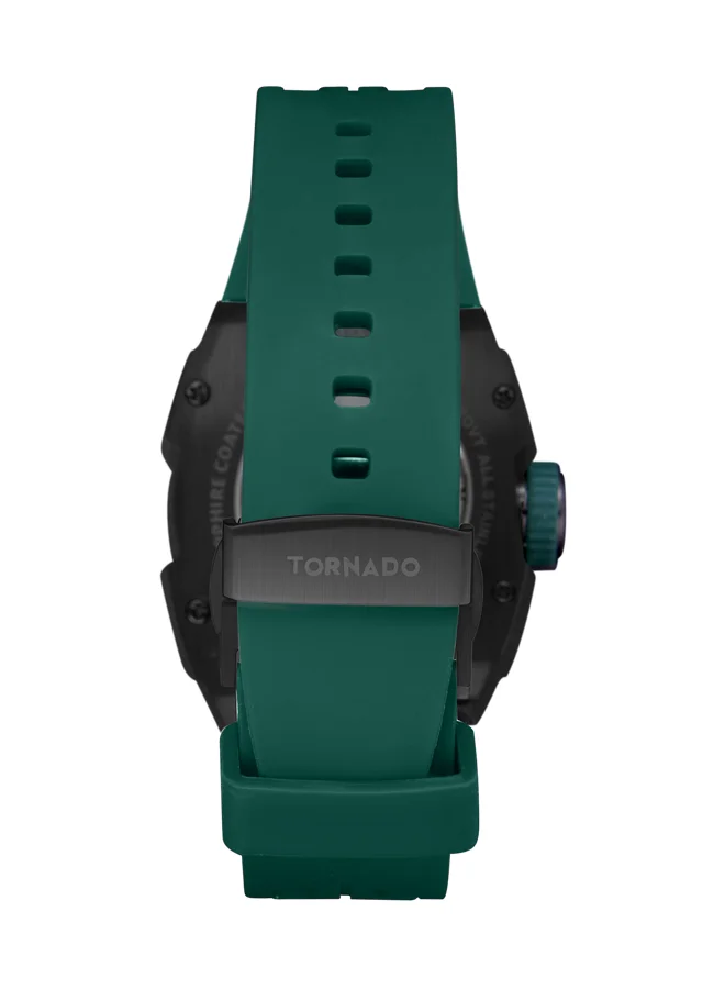 TORNADO Men's Silicone Automatic Watch T24302-BSHB - 38.5m mx49mm mm