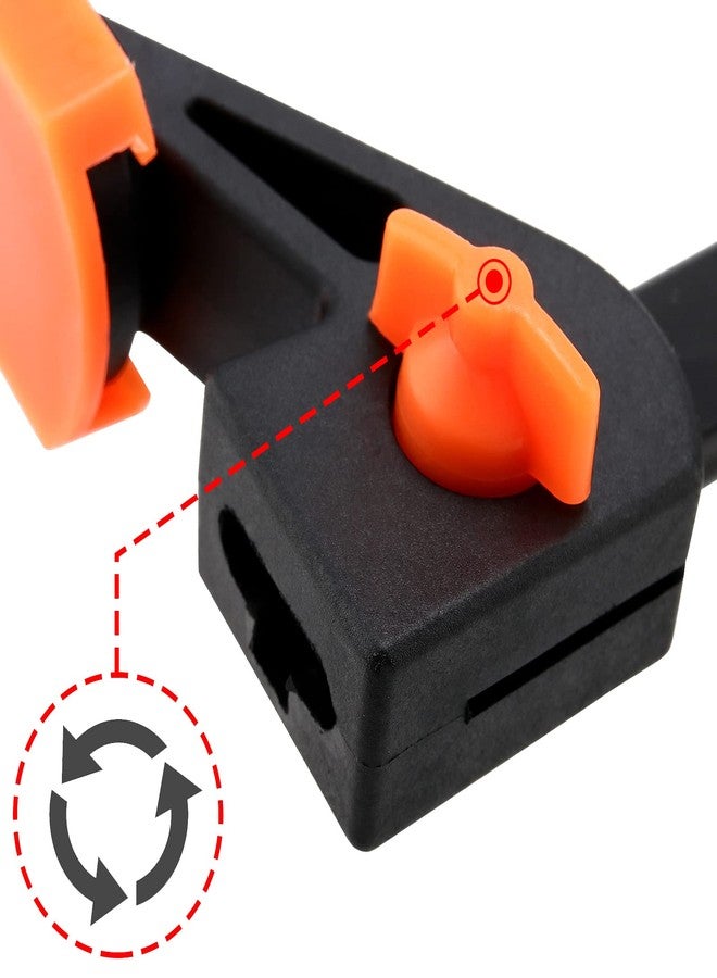 بينجيو مشابك تثبيت سريعة من بينجيوي، مقاس 8 بوصات، مشابك خشبية قابلة للتعديل، مشابك قضبان خفيفة الوزن لأعمال النجارة، تجميع الأثاث، التصنيع، قوة تثبيت قصوى تصل إلى 150 رطلاً - Image 3