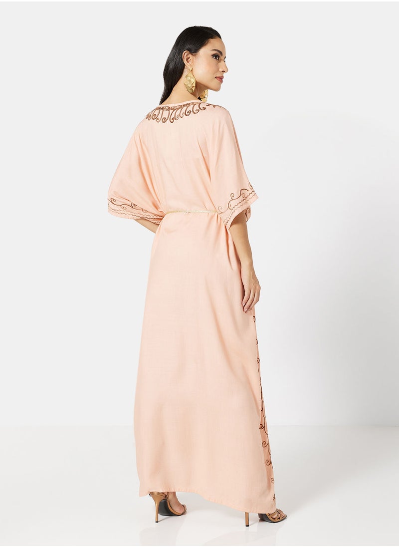 ARABIAN CLOSET EMBROIDERED KAFTAN  - Image 2