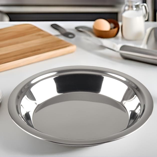 Lindy's - 5M871 Lindy's Stainless Steel 9 inch pie pan, Silver - Image 4