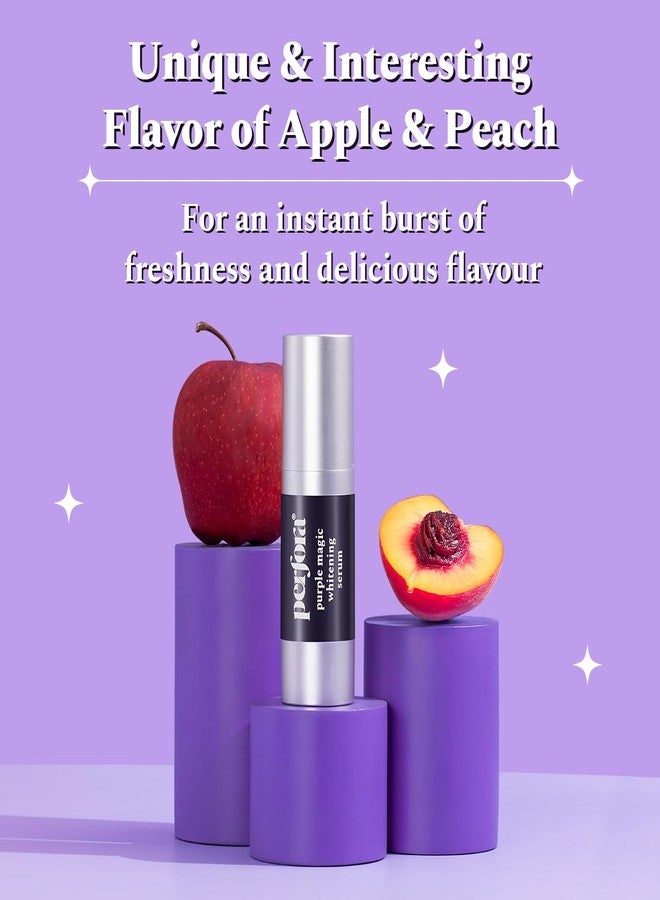 Perfora Teeth Whitening Serum - 30ml | Purple Magic For Teeth Oral Care | Teeth Stain Remover | Enamel Safe & Effective Teeth Whitening Products | Apple Peach - Image 5