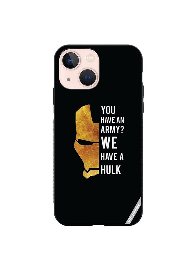VR CREATIVE Protective Case Cover For Apple iPhone 13 Hulk Caption Design Multicolour - Image 1
