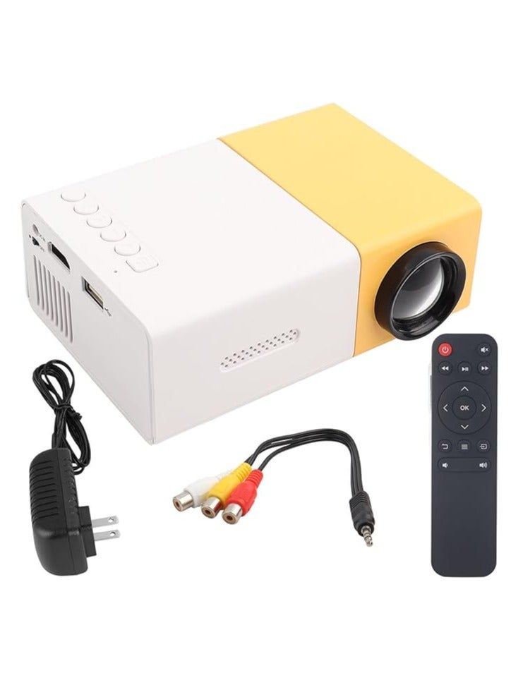 docooler YG300 Portable QVGA LED 400 Lumens Projector With Remote Control YG300 White/Yellow - Image 5