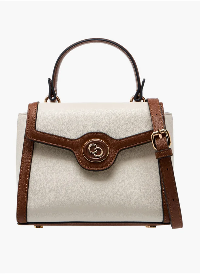سيليست Womens Colourblock Crossbody Bag with Adjustable Strap and Top Handle