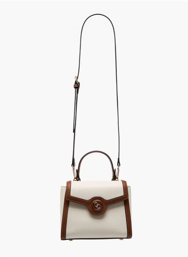 سيليست Womens Colourblock Crossbody Bag with Adjustable Strap and Top Handle