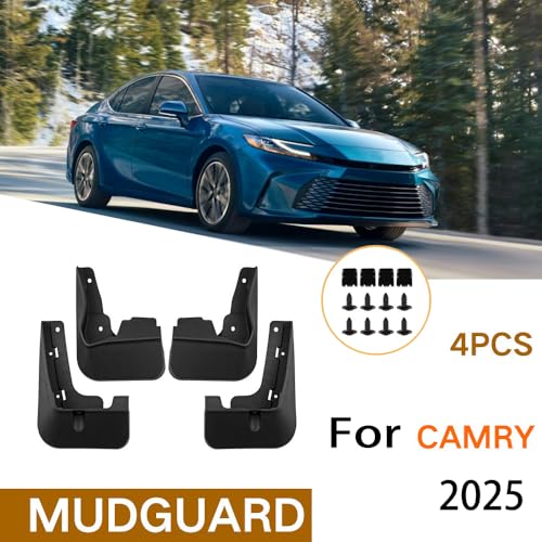 QKUDNGHY Car Mud Splash Guards Mud Flaps Fender Kit for Toyota Camry Sedan LE XLE 2025 Mudguard Accessories Front and Rear 4-PC Set (LE XLE Model) - Image 2