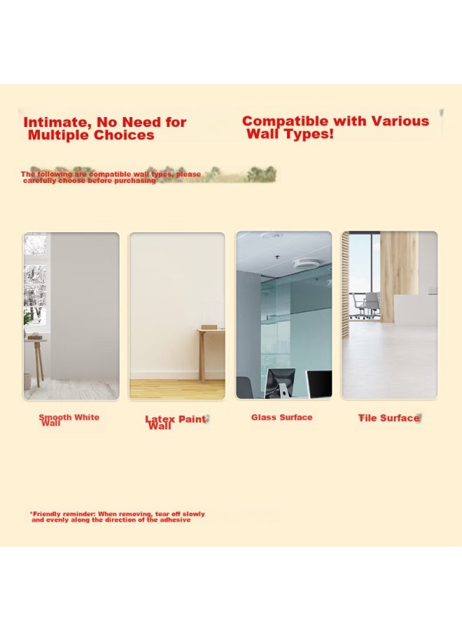 ديلي Deli 150*90cm لوح أبيض ناعم للرسم العشوائي، ملصق حائط وردي أبيض طلاء حائط منزلي لاصق قابل للإزالة، ملصق سبورة رسم للأطفال، لوح رسم ذاتي اللصق قابل للمسح الحديدي - Image 2