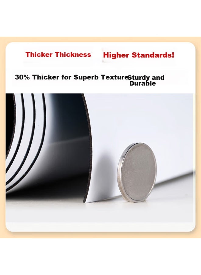 ديلي Deli 150*90cm لوح أبيض ناعم للرسم العشوائي، ملصق حائط وردي أبيض طلاء حائط منزلي لاصق قابل للإزالة، ملصق سبورة رسم للأطفال، لوح رسم ذاتي اللصق قابل للمسح الحديدي - Image 3