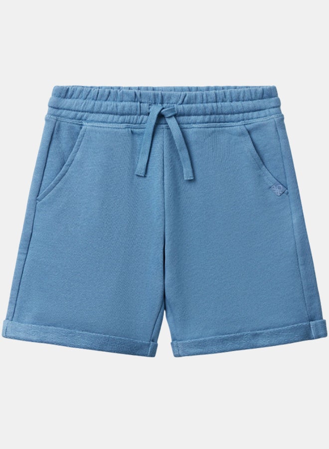 بينيتون شورت الأولاد برمودا من الصوف النقي - Image 1