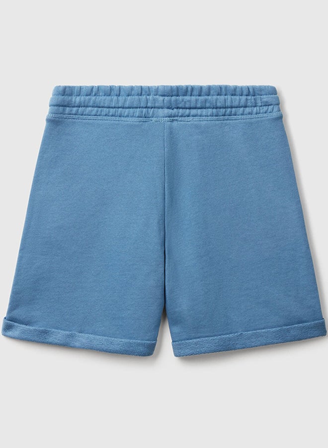 بينيتون شورت الأولاد برمودا من الصوف النقي - Image 2