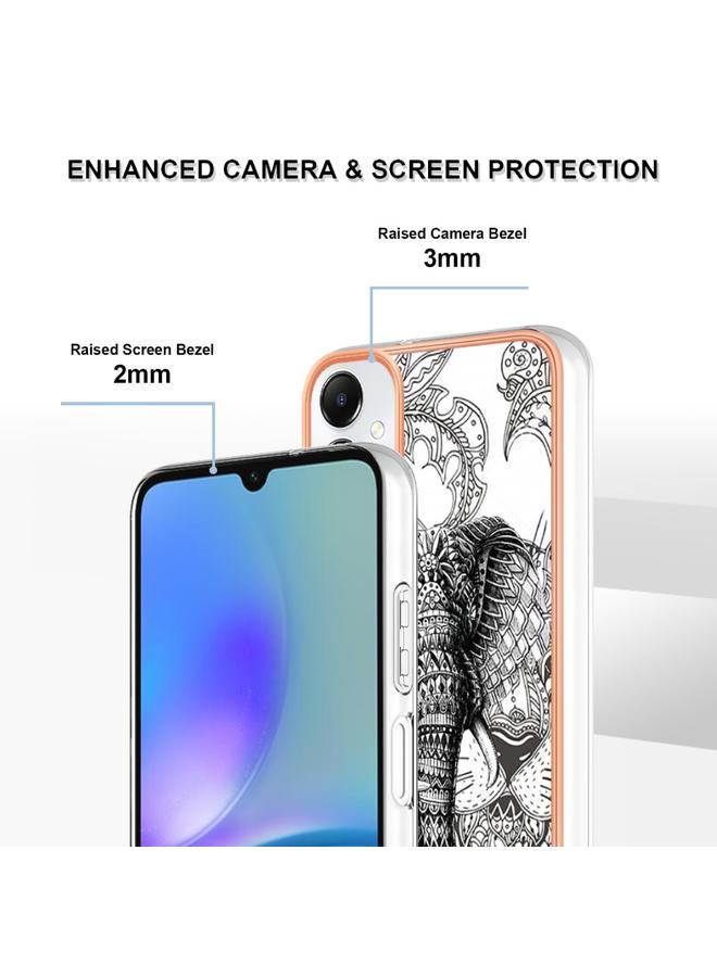 اس-توب جراب لهاتف Samsung Galaxy A05s، جراب IMD مزدوج الجوانب من الرخام المطلي بالكهرباء - Image 5