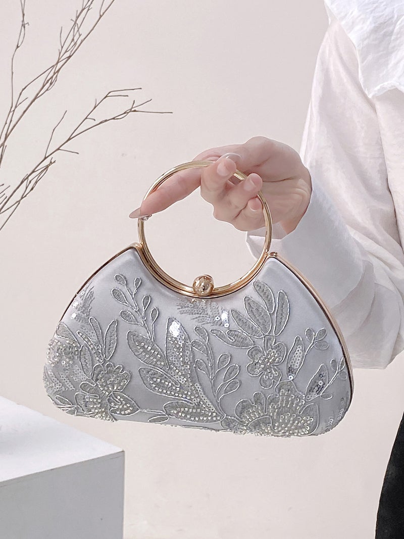 New Beaded Hand Bag New Chinese Cheongsam Bag Dinner Hand Bag Bridal Bag Shoulder Crossbody Bag Banquet Women'S Bag - Image 4