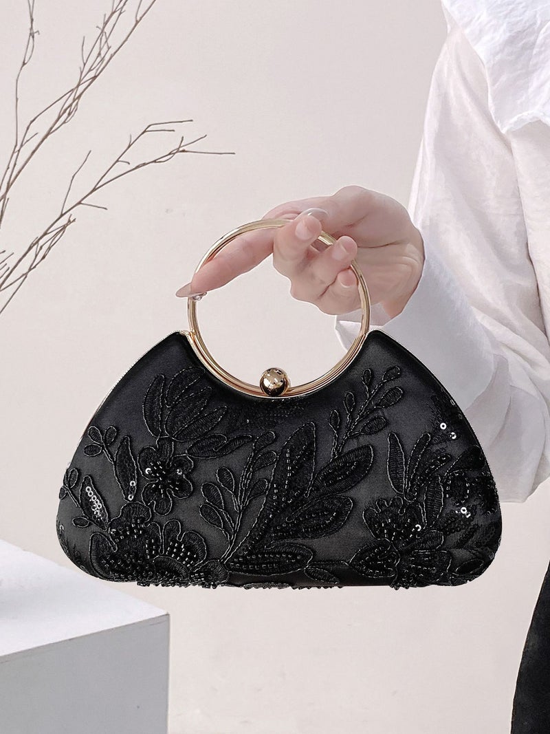New Beaded Hand Bag New Chinese Cheongsam Bag Dinner Hand Bag Bridal Bag Shoulder Crossbody Bag Banquet Women'S Bag - Image 3