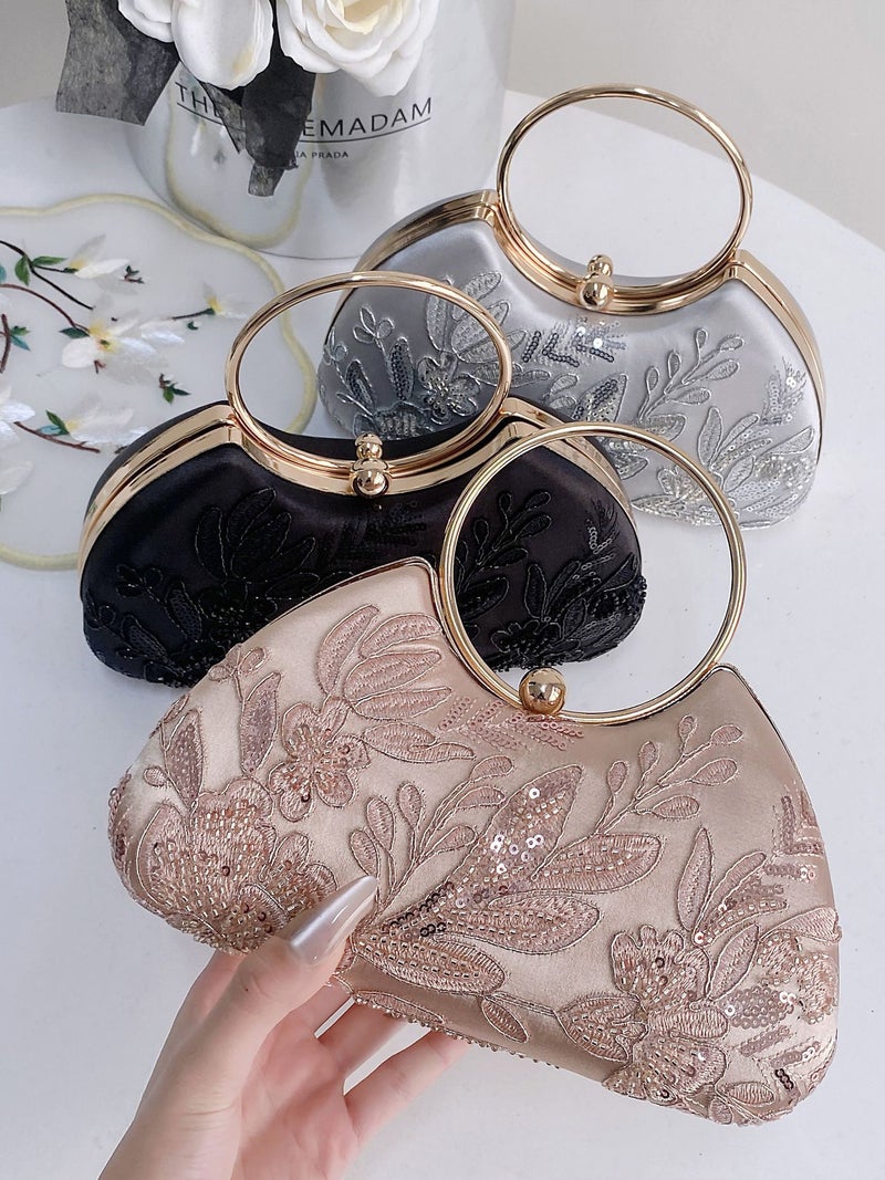 New Beaded Hand Bag New Chinese Cheongsam Bag Dinner Hand Bag Bridal Bag Shoulder Crossbody Bag Banquet Women'S Bag - Image 2