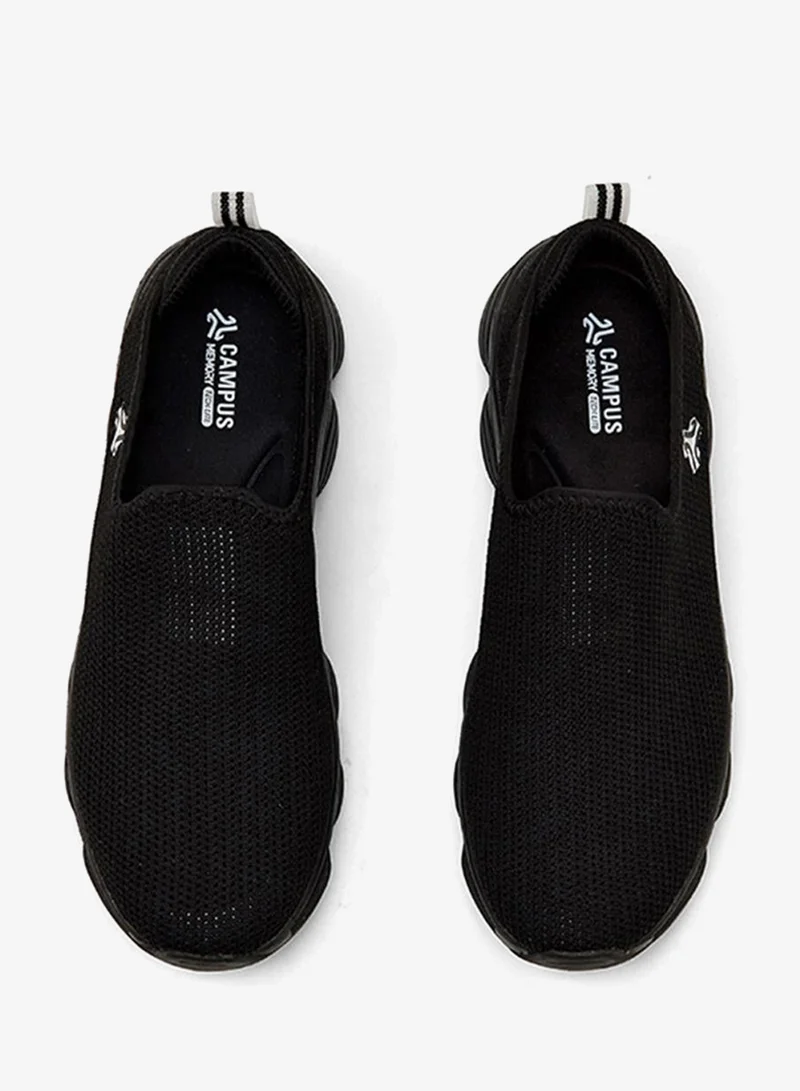 Campus STRIVE Men Strive Memory Tech Lite Slip-On Walking Shoes-Black for Men | Best Price UAE