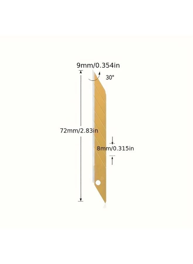 10PCS 30 Degree Utility Knife Blades High Strength Steel Box Cutter Craft Tool - Image 3