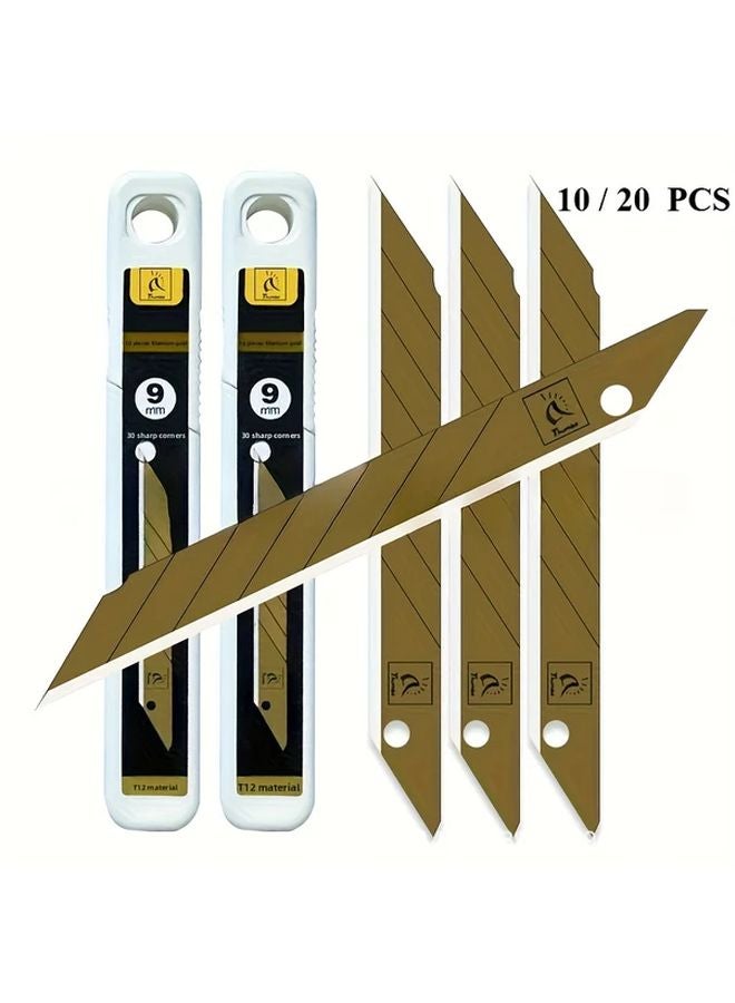 10PCS 30 Degree Utility Knife Blades High Strength Steel Box Cutter Craft Tool - Image 2