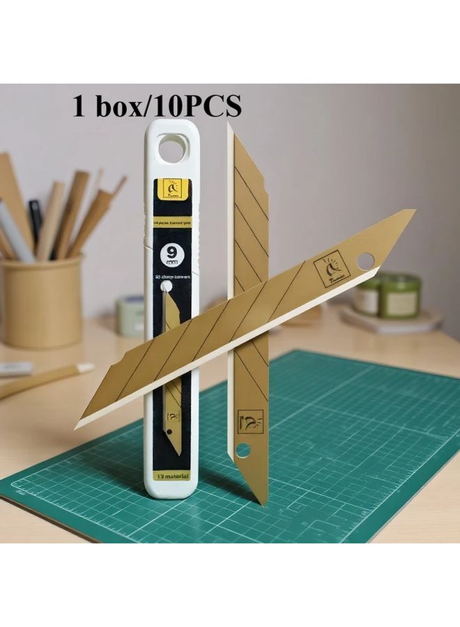 10PCS 30 Degree Utility Knife Blades High Strength Steel Box Cutter Craft Tool - Image 1