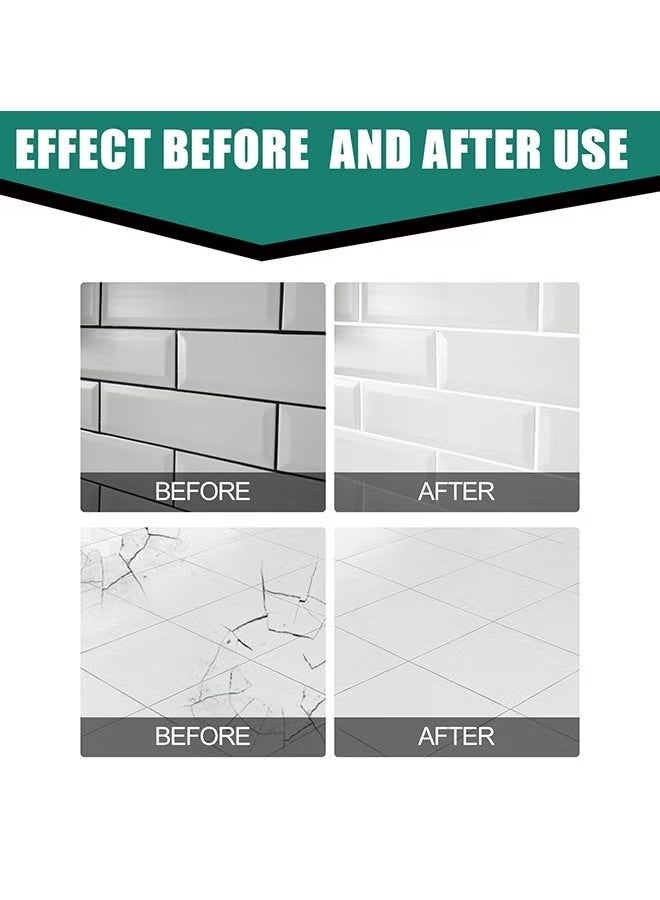 JUE-FISH Ceramic Repair Paste - Water & Leak Resistant Hard - Drywall Repair Paste Set - Marble Glue Set (White) - Image 3