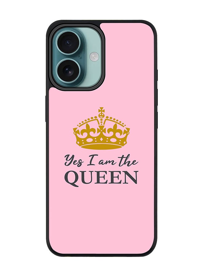 Stylizedd For iPhone 16 Case [Compatible with MagSafe] Slim Magnetic cover Phone Case iPhone 16 -Yes I'm the Queen - Image 1