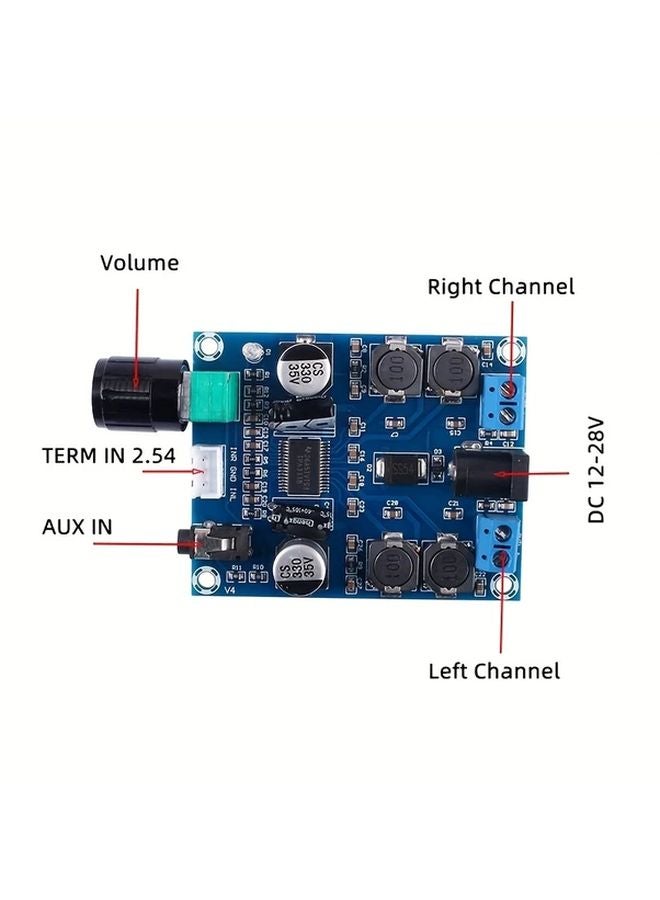TPA3118D2 30Wx2 Stereo Digital Amplifier Board 12 28V Wide Voltage 1pc - Image 3