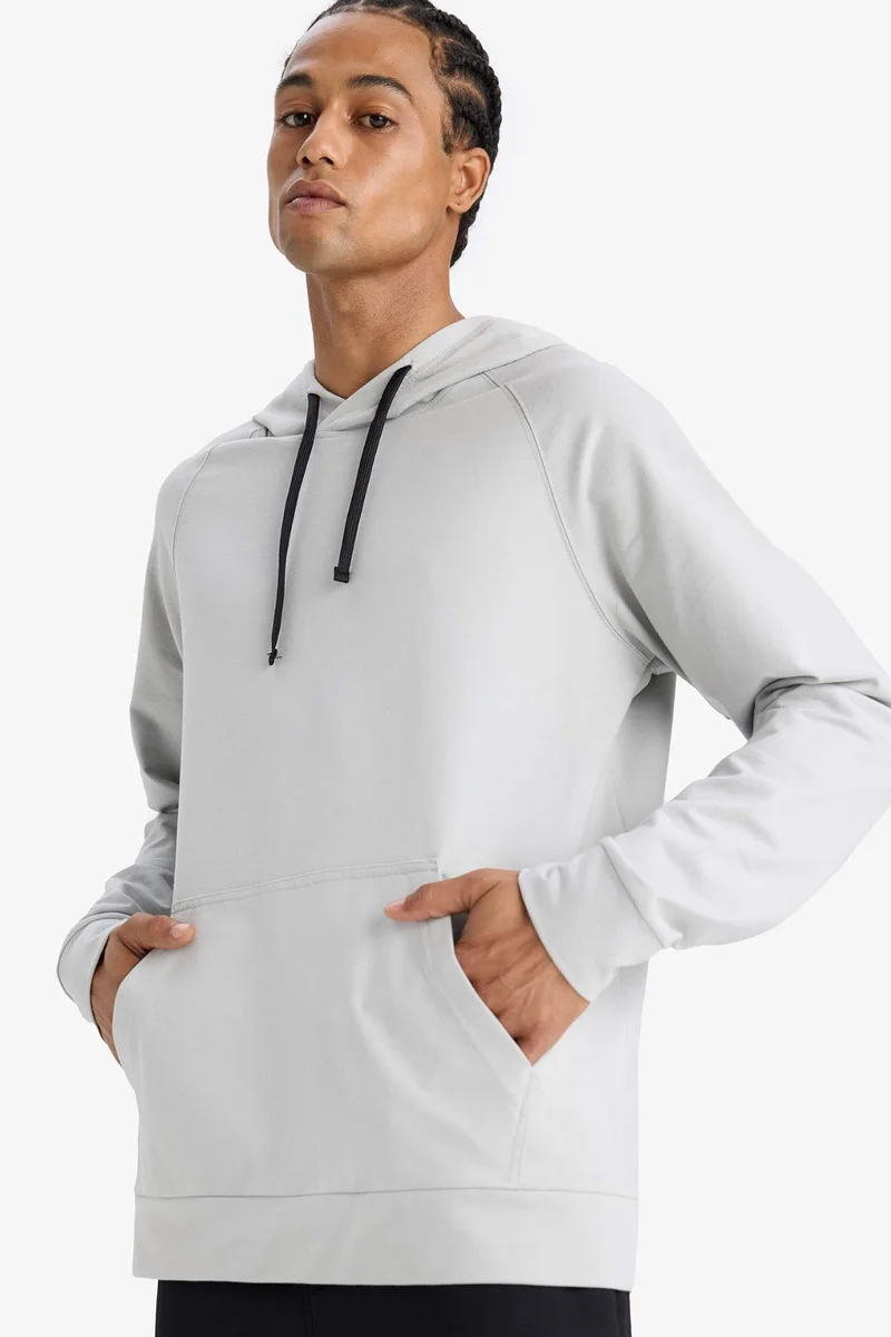 DeFacto DeFactoFit Standard Fit Hooded Sports Sweatshirt