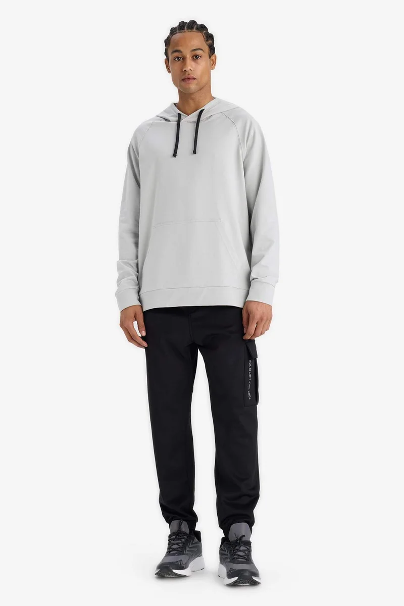 DeFacto DeFactoFit Standard Fit Hooded Sports Sweatshirt
