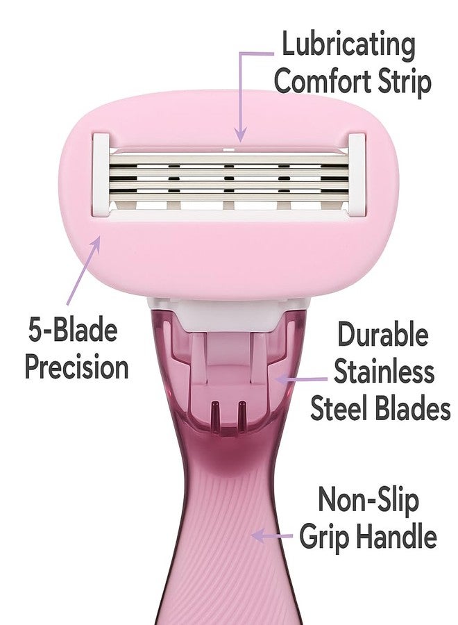 Vertex Bikini Razors For Sensitive Skin Lines Women's Disposable Under Arm Razors No Irritation - Image 3