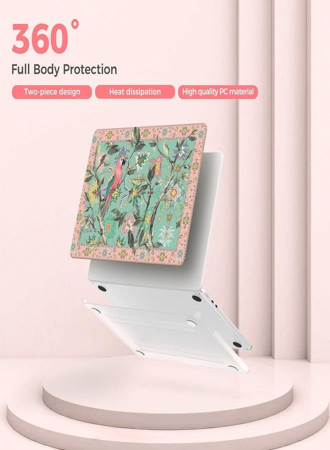 iCasso for M4 MacBook Air 13 inch Case 2026 2025-2022 M3 M2 Model A 3240 A3113 A2681, Sturdy Protective Hard Shell Case for Mac Air 13.6", Keyboard Cover + Screen Protector,Parrot Green - Image 4