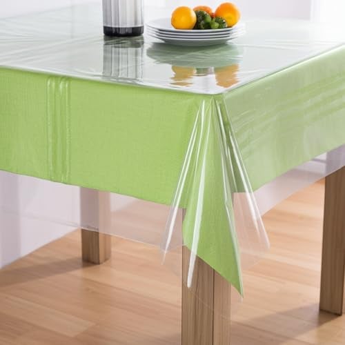 BNYD Clear Plastic Tablecloth Protector, Table Cloth Vinyl (54" x 72") - Image 4