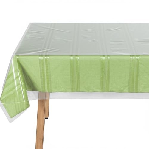 BNYD Clear Plastic Tablecloth Protector, Table Cloth Vinyl (54" x 72") - Image 2