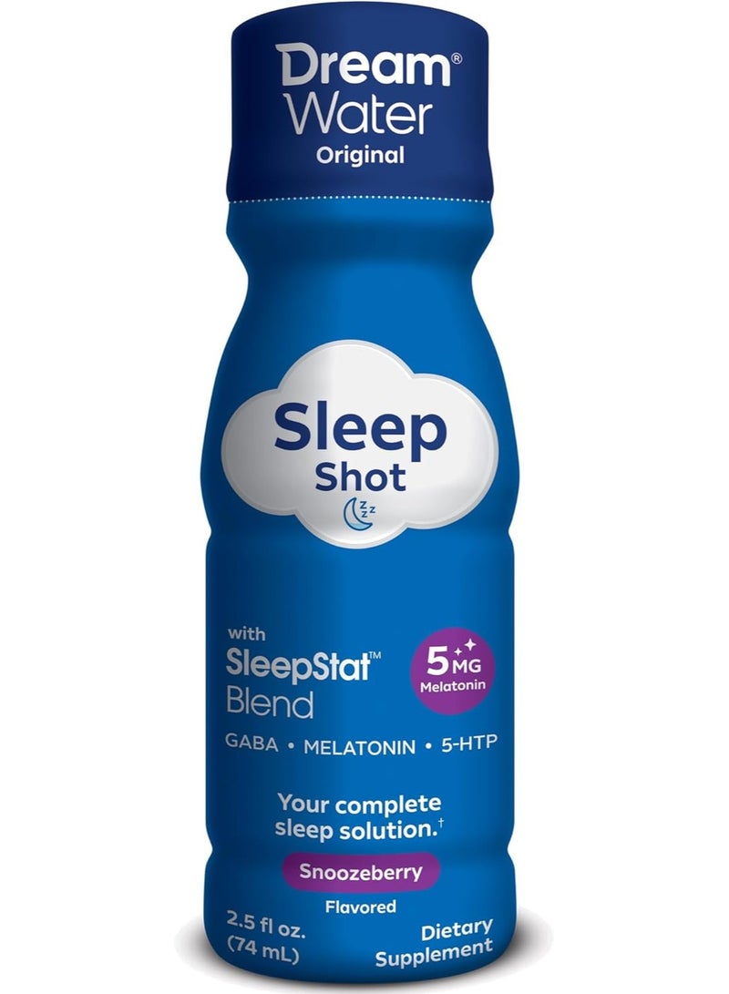 Dream Water Sleep Shot Original GABA, Melatonin, 5-HTP, Snoozeberry, 12 Count each 2.5 fl.oz - Image 3